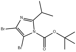 4,5-Dibromo-1-Boc-2-(iso-propyl)-1H-imidazole Structure