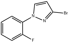 3-Bromo-1-(2-fluorophenyl)pyrazole Structure