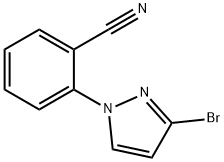 3-Bromo-1-(2-cyanophenyl)pyrazole 구조식 이미지