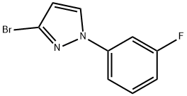 3-Bromo-1-(3-fluorophenyl)pyrazole 구조식 이미지