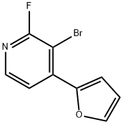 2-Fluoro-3-bromo-4-(2-furyl)pyridine Structure