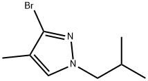 3-Bromo-4-methyl-1-(iso-butyl)-1H-pyrazole 구조식 이미지