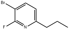 3-Bromo-2-fluoro-6-(n-propyl)pyridine 구조식 이미지
