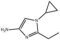 1-Cyclopropyl-2-ethylimidazol-4-amine Structure