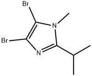 4,5-Dibromo-1-methyl-2-(iso-propyl)-1H-imidazole Structure