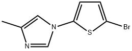 2-Bromo-5-(4-methylimidazol-1-yl)thiophene 구조식 이미지