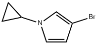 3-Bromo-1-cyclopropyl-1H-pyrrole 구조식 이미지