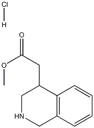 methyl 2-(1,2,3,4-tetrahydroisoquinolin-4-yl)acetate hydrochloride 구조식 이미지