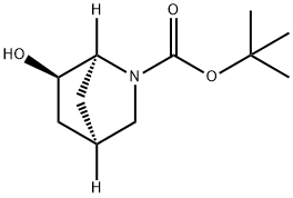 (1S,4R,6R)-tert-Butyl 6-hydroxy-2-azabicyclo[2.2.1]heptane-2-carboxylate Structure