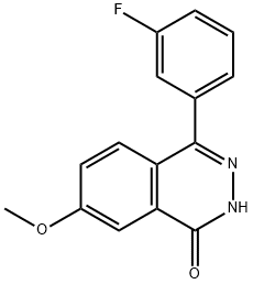 4-(3-fluorophenyl)-7-methoxyphthalazin-1(2H)-one Structure