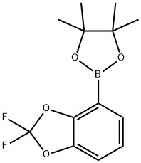 1,3-Benzodioxole, 2,2-difluoro-4-(4,4,5,5-tetramethyl-1,3,2-dioxaborolan-2-yl)- 구조식 이미지