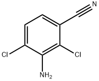 Benzonitrile, 3-amino-2,4-dichloro- Structure