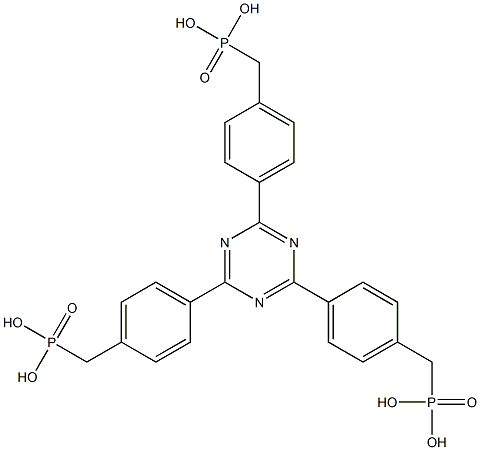 2,4,6-Tris[4-(phosphonomethyl)phenyl]-1,3,5-triazine Structure