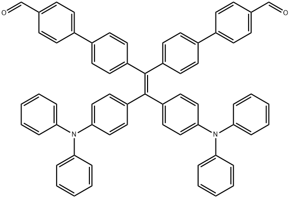 4',4'''-(2,2-bis(4-(diphenylamino)phenyl)ethene-1,1-diyl)bis(([1,1'-biphenyl]-4-carbaldehyde)) Structure