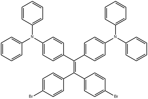 4,4'-(2,2-bis(4-bromophenyl)ethene-1,1-diyl)bis(N,N-diphenylaniline) Structure