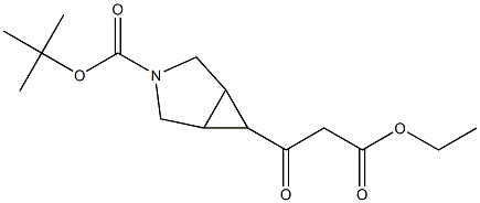 tert-butyl 6-(3-ethoxy-3-oxopropanoyl)-3-azabicyclo[3.1.0]hexane-3-carboxylate Structure