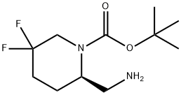 tert-butyl (R)-2-(aminomethyl)-5,5-difluoropiperidine-1-carboxylate Structure