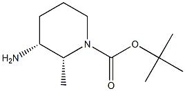 tert-butyl (2R,3R)-3-amino-2-methylpiperidine-1-carboxylate Structure