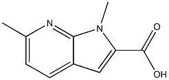 1,6-dimethyl-1H-pyrrolo[2,3-b]pyridine-2-carboxylic acid Structure