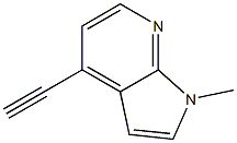 4-ethynyl-1-methyl-1H-pyrrolo[2,3-b]pyridine Structure