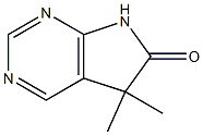 5,5-dimethyl-5,7-dihydro-6H-pyrrolo[2,3-d]pyrimidin-6-one Structure