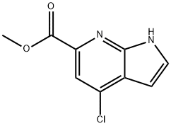 methyl 4-chloro-1H-pyrrolo[2,3-b]pyridine-6-carboxylate Structure