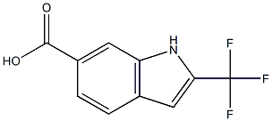 2-(trifluoromethyl)-1H-indole-6-carboxylic acid 구조식 이미지