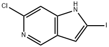 6-chloro-2-iodo-1H-pyrrolo[3,2-c]pyridine Structure