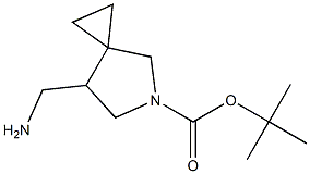 tert-butyl 7-(aminomethyl)-5-azaspiro[2.4]heptane-5-carboxylate 구조식 이미지