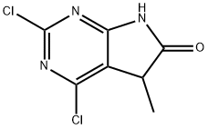 2,4-dichloro-5-methyl-5,7-dihydro-6H-pyrrolo[2,3-d]pyrimidin-6-one Structure