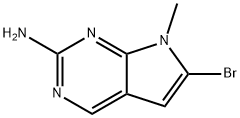 6-BROMO-7-METHYL-7H-PYRROLO[2,3-D]PYRIMIDIN-2-AMINE Structure