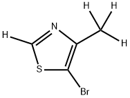 5-Bromo-4-methylthiazole-d4 구조식 이미지