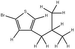 2-Bromo-4-(iso-butyl)thiophene-d11 Structure