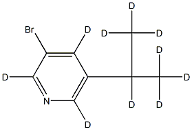 3-Bromo-5-(iso-propyl)pyridine-d10 구조식 이미지