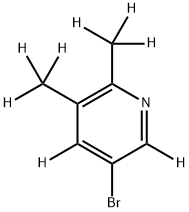 5-bromo-2,3-bis(methyl-d3)pyridine-4,6-d2 구조식 이미지