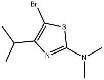 5-Bromo-4-(iso-propyl)-2-(dimethylamino)thiazole 구조식 이미지