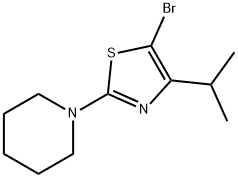 5-Bromo-4-(iso-propyl)-2-(piperidino)thiazole 구조식 이미지