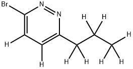 3-Bromo-6-(n-propyl)pyridazine-d9 구조식 이미지