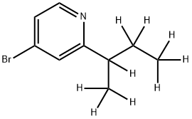 4-Bromo-2-(sec-butyl-d9)-pyridine Structure