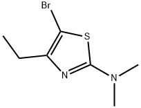 5-Bromo-4-ethyl-2-(dimethylamino)thiazole Structure
