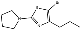 5-Bromo-4-(n-propyl)-2-(pyrrolidino)thiazole 구조식 이미지