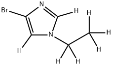 4-Bromo-1-ethylimidazole-d7 구조식 이미지