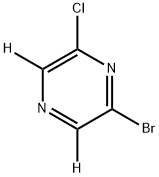 2-Bromo-6-chloropyrazine-d2 구조식 이미지