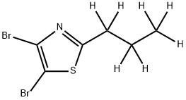 4,5-Dibromo-2-(n-propyl-d7)-thiazole Structure