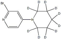 2-Bromo-4-(piperidino-d10)-pyridine Structure