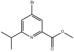 4-Bromo-2-(methoxycarbonyl)-6-(1-methylethyl)pyridine Structure