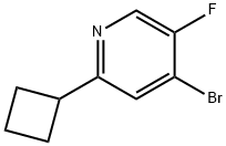4-Bromo-2-cyclobutyl-5-fluoropyridine 구조식 이미지