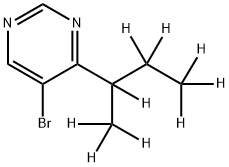 5-Bromo-4-(sec-butyl-d9)-pyrimidine Structure