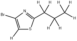 4-Bromo-2-(n-propyl)thiazole-d8 Structure