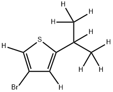 3-Bromo-5-(iso-propyl)thiophene-d9 구조식 이미지